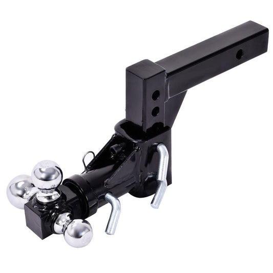 hot sale Gymax Triple Ball Swivel Adjustable Drop Turn Trailer Tow Hitch Mount For 2'' Receiver